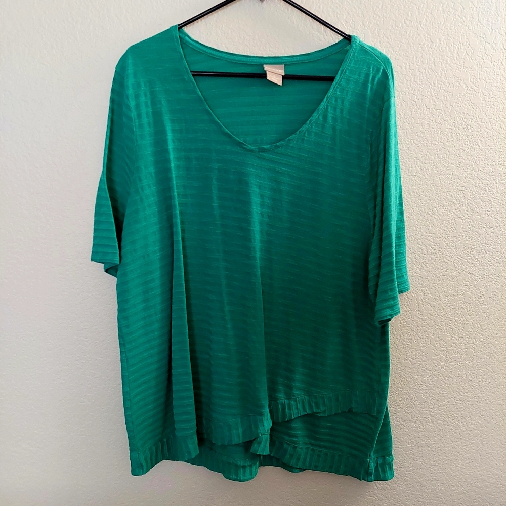 Chico's XXL Green Shirt